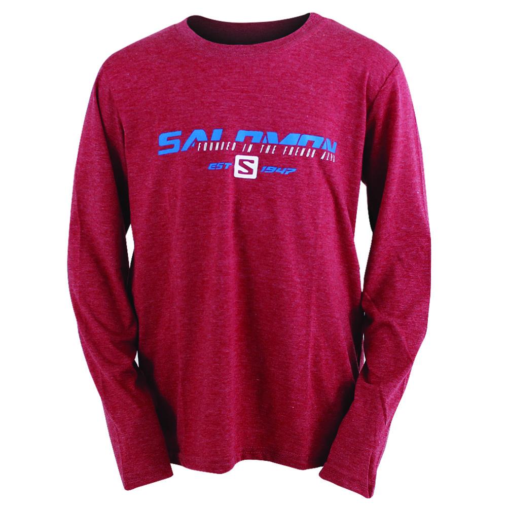 Salomon Singapore Mens Tops - FAST FORWARD LS M Red | 49361-EBHV